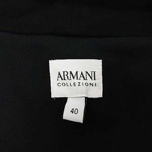 ARMANI COLLEZIONI ノースリーブラップワンピース 40 ブラック