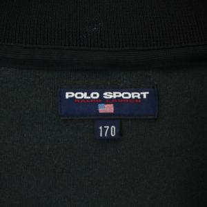POLO SPORT ラルフローレン ジャージ ジャケット 長袖 ジップアップ コットン 170 L 黒 ブラック