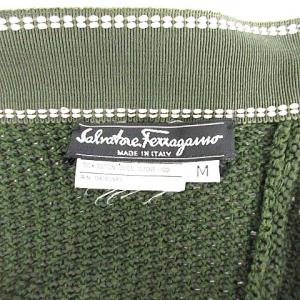 Salvatore Ferragamo ヴァラボタンニットカーディガン グリーン