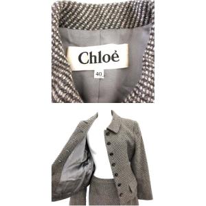 Chloe ヴィンテージ ツイードスーツセットアップ 40 グレー
