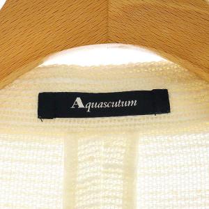 Aquascutum テーラードジャケット シルク混 M アイボリー