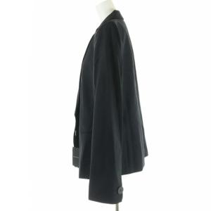 GIORGIO ARMANI テーラードジャケット イタリア製 ウール 48 XL 黒 ブラック