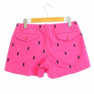 RALPH LAUREN SPORT ショートパンツ ロゴ 刺繍 総柄 2 ピンク