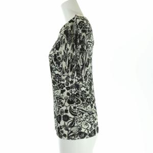 PLEATS PLEASE ISSEY MIYAKE プリーツ ボタニカル柄 カットソー L 黒