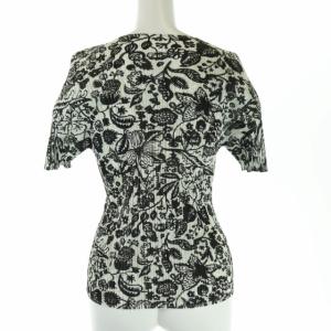 PLEATS PLEASE ISSEY MIYAKE プリーツ ボタニカル柄 カットソー L 黒