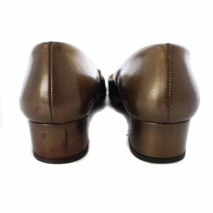 PRADA パンプス エナメル ベルト 35 ゴールド