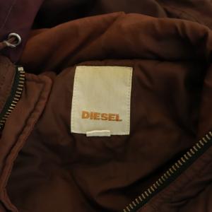DIESEL ワッペンフーディー中綿ジャケット M ブラウン
