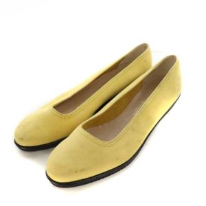 スエードパンプス 4.5C イエロー