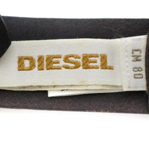 DIESEL ロゴスタッズレザーベルト ブラウン