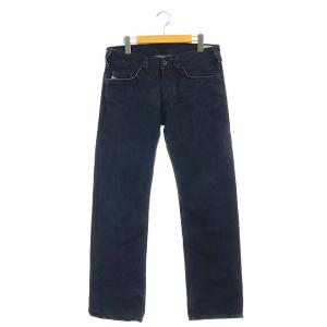 YARIK B デニムパンツ ジーンズ ストレート ボタンフライ W29 L30 ネイビー