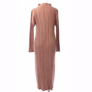 PLEATS PLEASE ISSEY MIYAKE イッセイミヤケ ワンピース ロング マキシ 長袖 ハイネック プリーツ