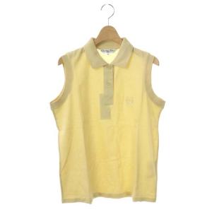 ロゴ刺繍ノースリーブカットソー からし