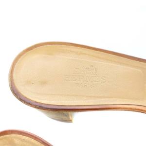 HERMES オアジス サンダル 39 茶