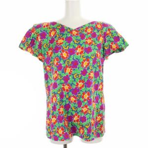 YVES SAINT LAURENT セットアップ ヴィンテージ ブラウス フレアスカート フラワー