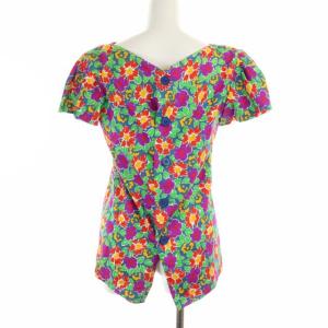 YVES SAINT LAURENT セットアップ ヴィンテージ ブラウス フレアスカート フラワー