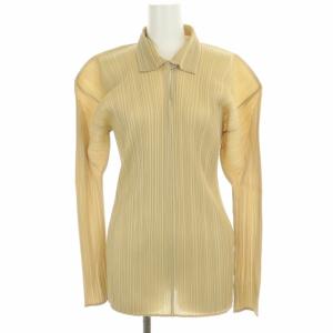 イッセイミヤケ 00AW ヴィンテージプリーツカットソー ベージュ