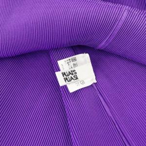 PLEATS PLEASE ISSEY MIYAKE イッセイミヤケ Vネックプリーツカットソー パープル