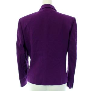 GIANNI VERSACE スーツ セットアップ 上下 ダブル テーラードジャケット ヴィンテージ ひざ丈 スカート シルク混 38 M 紫 パープル