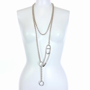 HERMES 2021年 シェーヌダンクル ロングネックレス 925