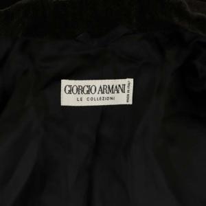 GIORGIO ARMANI LE COLLEZIONI ヴィンテージ テーラードジャケット シングル 2B 52 XL 茶 ブラウン