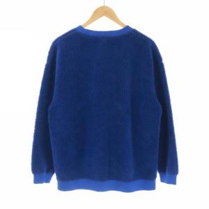 BEAUTY&YOUTH UNITED ARROWS ウォッシャブルボアフリーススウェットトレーナー ブルー