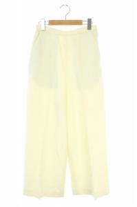 17AW パンツ ワイド ウール 36 アイボリー