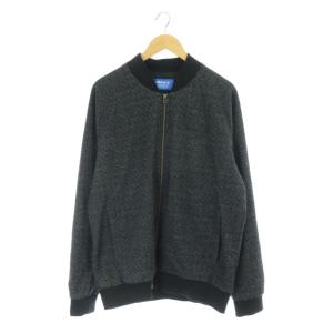 ブルゾン ウール混 ブラック
