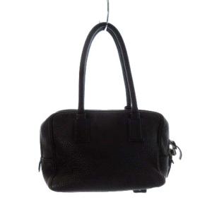 GIORGIO ARMANI エンボスロゴハンドバッグ ブラウン