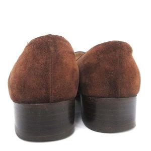 Salvatore Ferragamo ガンチーニスエードローファー 6.5 ブラウン