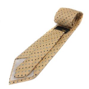 FENDI シルク総柄ネクタイ ベージュ