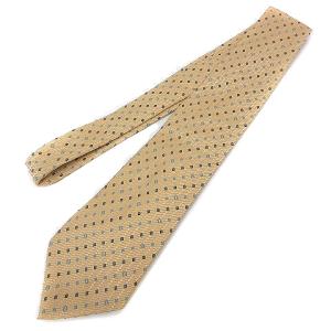 FENDI シルク総柄ネクタイ ベージュ
