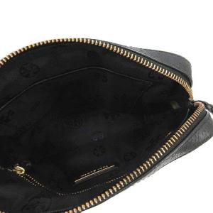 TORY BURCH ショルダーバッグ ポシェット レザー タッセル フリンジ ロゴ 黒 ブラック
