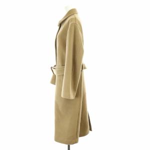 AURALEE 16AW ビーバーメルトンステンカラーコート 0 ベージュ