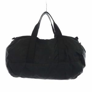 PRADA ボストンバッグ ナイロン 三角プレート ブラック