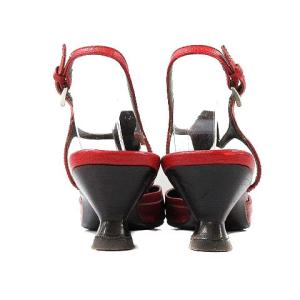 PRADA ストラップ パンプス 35.5 レッド