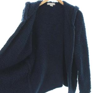 BAREFOOT DREAMS ロンハーマン Ron Herman ボア パーカー パイル地 ジップアップ M 紺 ネイビー