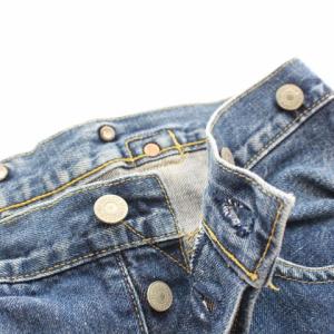 Levi's 96年製 デニムパンツ ボタンフライ ヴィンテージ サスペンダーボタン ブルー 