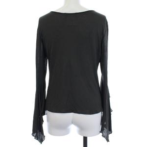 GIVENCHY シルクフリルカットソー グレー