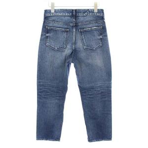 upper hights THE HERS デニムパンツ ミッドライズアンクルストレート ダメージ加工 インディゴ ブルー  