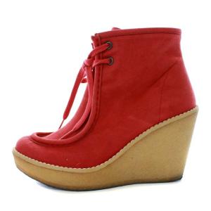 STELLA McCARTNEY スエードショートブーツ レッド