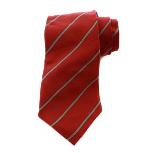 ネクタイ レジメンタルストライプ ココマーク レッド