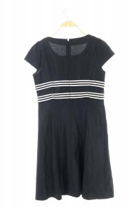 M'S GRACY ワンピース リボン 半袖 膝丈 36 ブラック