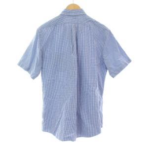 Brooks Brothers REGENT FIT シャツ ボタンダウン 半袖 ギンガムチェック M 
 ブルー