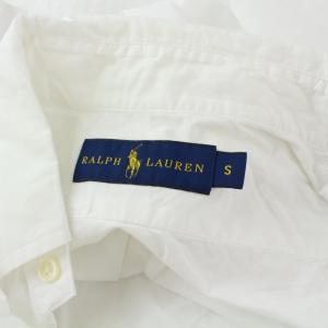 RALPH LAUREN シャツ ボタンダウン 半袖 S ホワイト