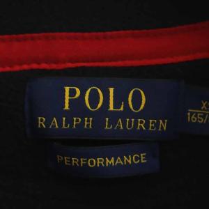 POLO RALPH LAUREN フリースジャケット プルオーバー スタンドカラー 長袖 XS ブラック