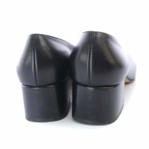 Salvatore Ferragamo ヴァラ チャンキーヒールパンプス ブラック