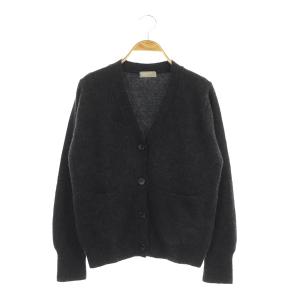 19AW TWISTED CASHMERE WOOL CARDIGAN カーディガン ニット 長袖 Vネック 2 チャコールグレー
