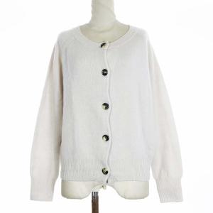 19AW カーディガン ニット ウール カシミヤ混 2 M アイボリー 578-9264031