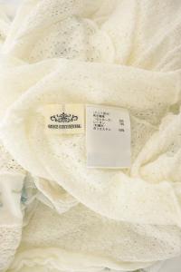 GRACE CONTINENTAL 21SS 小花刺繍ニットワンピース ホワイト