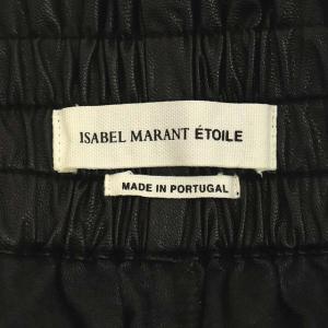 ISABEL MARANT ETOILE フェイクレザー パンツ キュロット スカート ショート ハイウエスト 36 ブラック